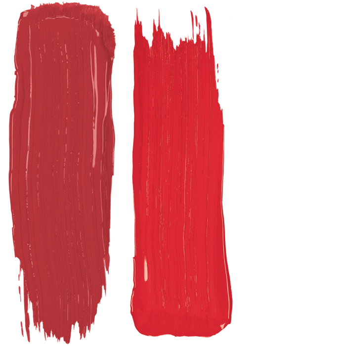 Red paint stroke from Evolutionline, lip color