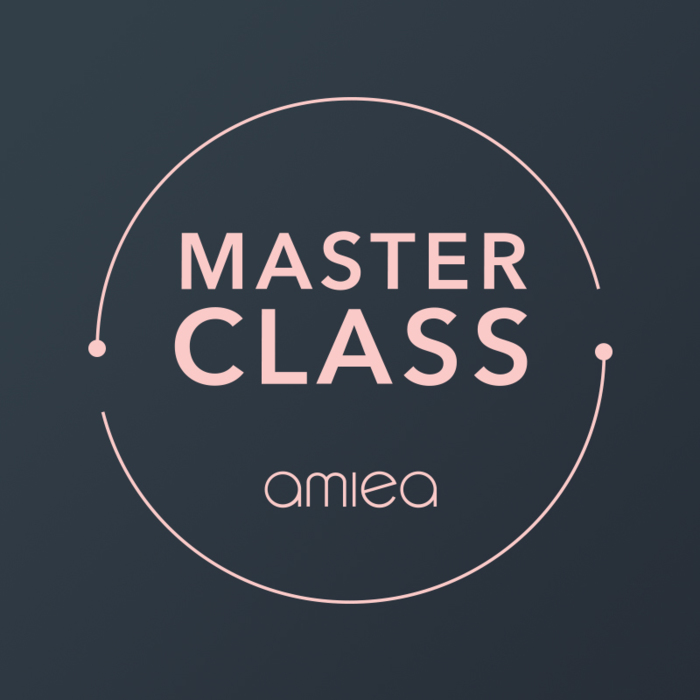 amiea Academy - Master Class Icon for amiea master class on a dark grey background