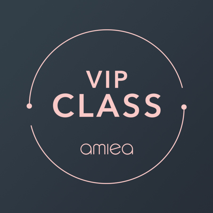 amiea vip class Icon for amiea VIP class on a dark grey background
