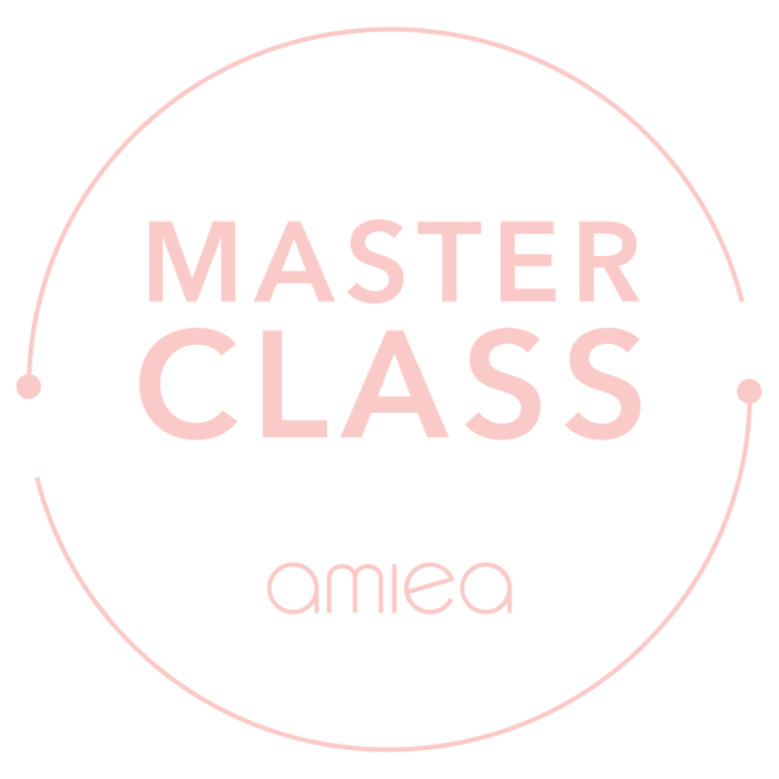 pinkes Signet der amiea-Academy Master Class 