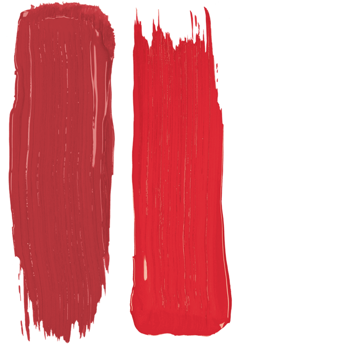 amiea Evolutionline Lippenfarben Exemplarische Farbaufstriche der Evolutionline für die Lippen