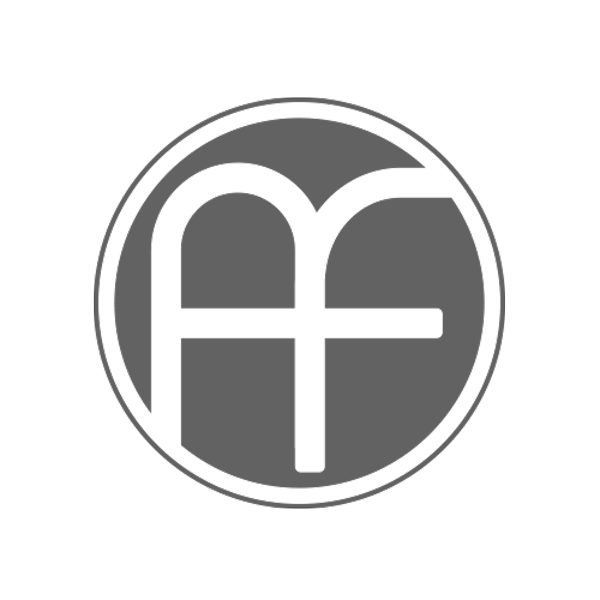 graues Logo von Aline Frage