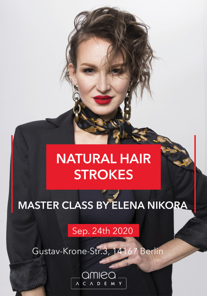 Poster of amiea PMU Master Class in Berlin with Elena Nikora and