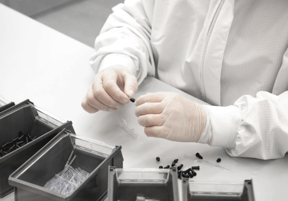 amiea mtderm modules picture of an amiea employee testing amiea needles