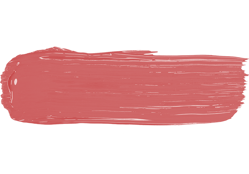 Farbaufstrich der amiea Organicline-Lippenfarbe F-R590, Farbton: brick red (hellrot), Farbe für Micropigmentation und Permanent Make-up (PMU)