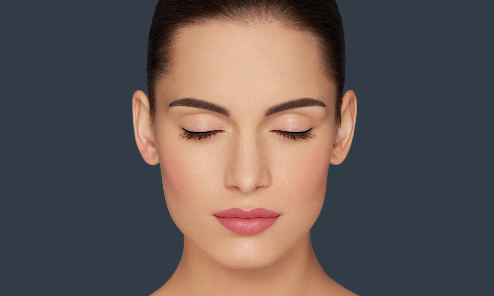 Woman after a Permanent Makeup treatment 